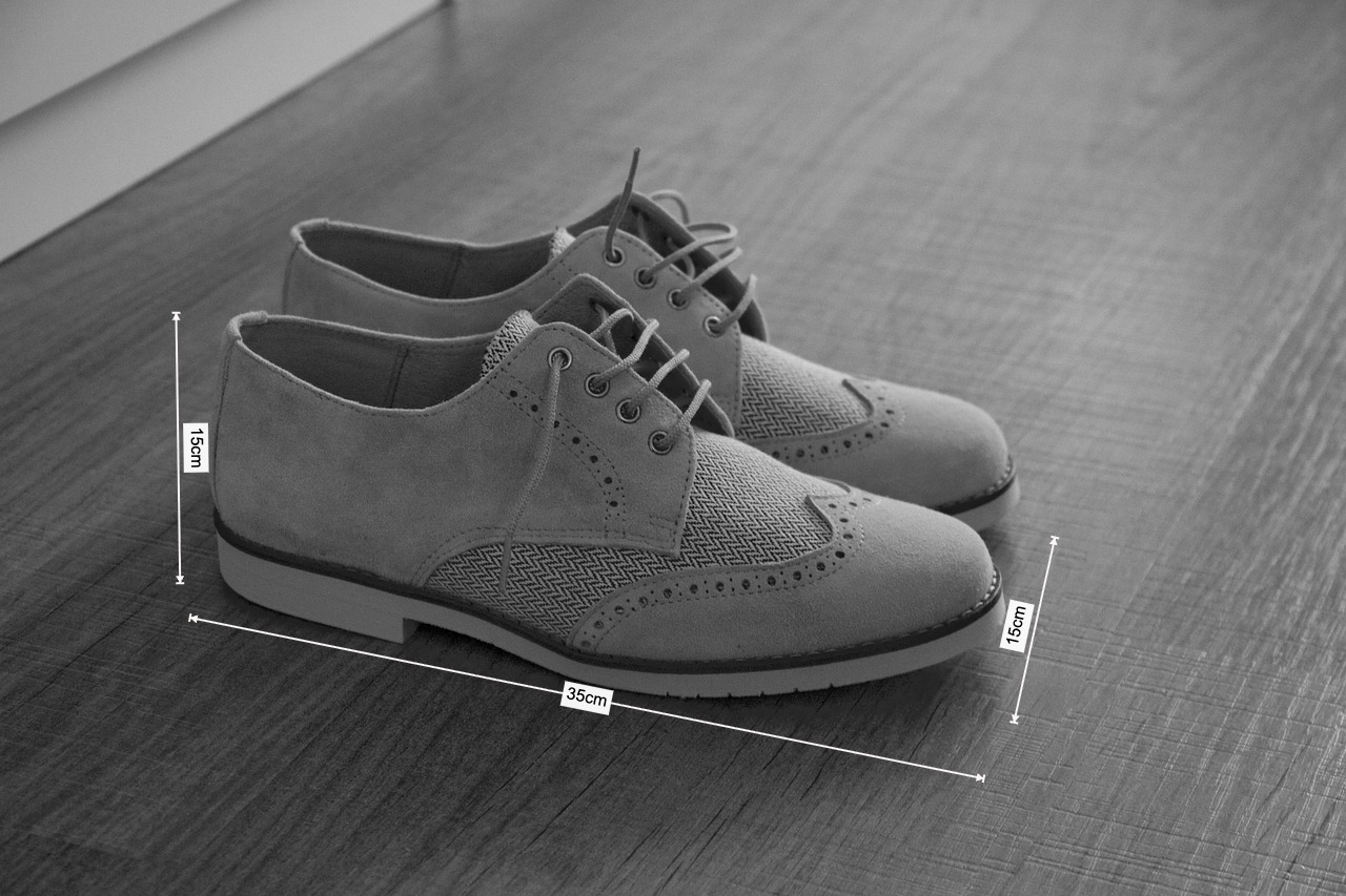 A shoe image with final annotations