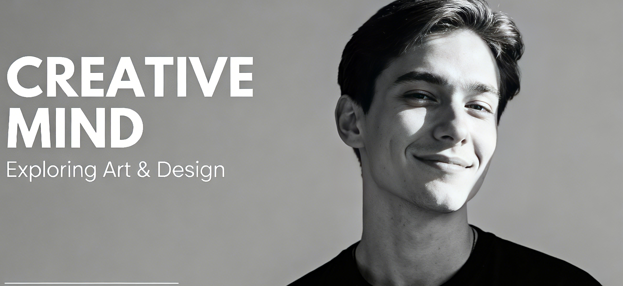 minimalist youtube banner example